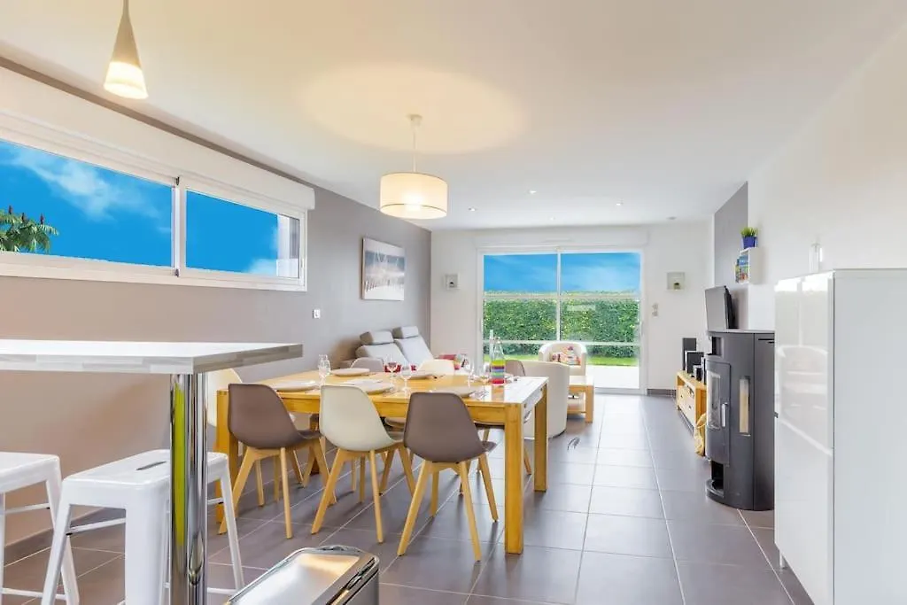Ferienhaus Villa Enora Bretagne Piscine Interieure Partagee Jacuzzi Privatif 100M Plage Sibiril
